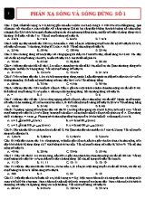 80 Câu trắc nghiệm Vật lí 12 - Bài 9 Sóng dừng (Có đáp án)
